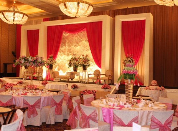 And here is my wedding stage for our sitting dinner reception at Ballroom 2